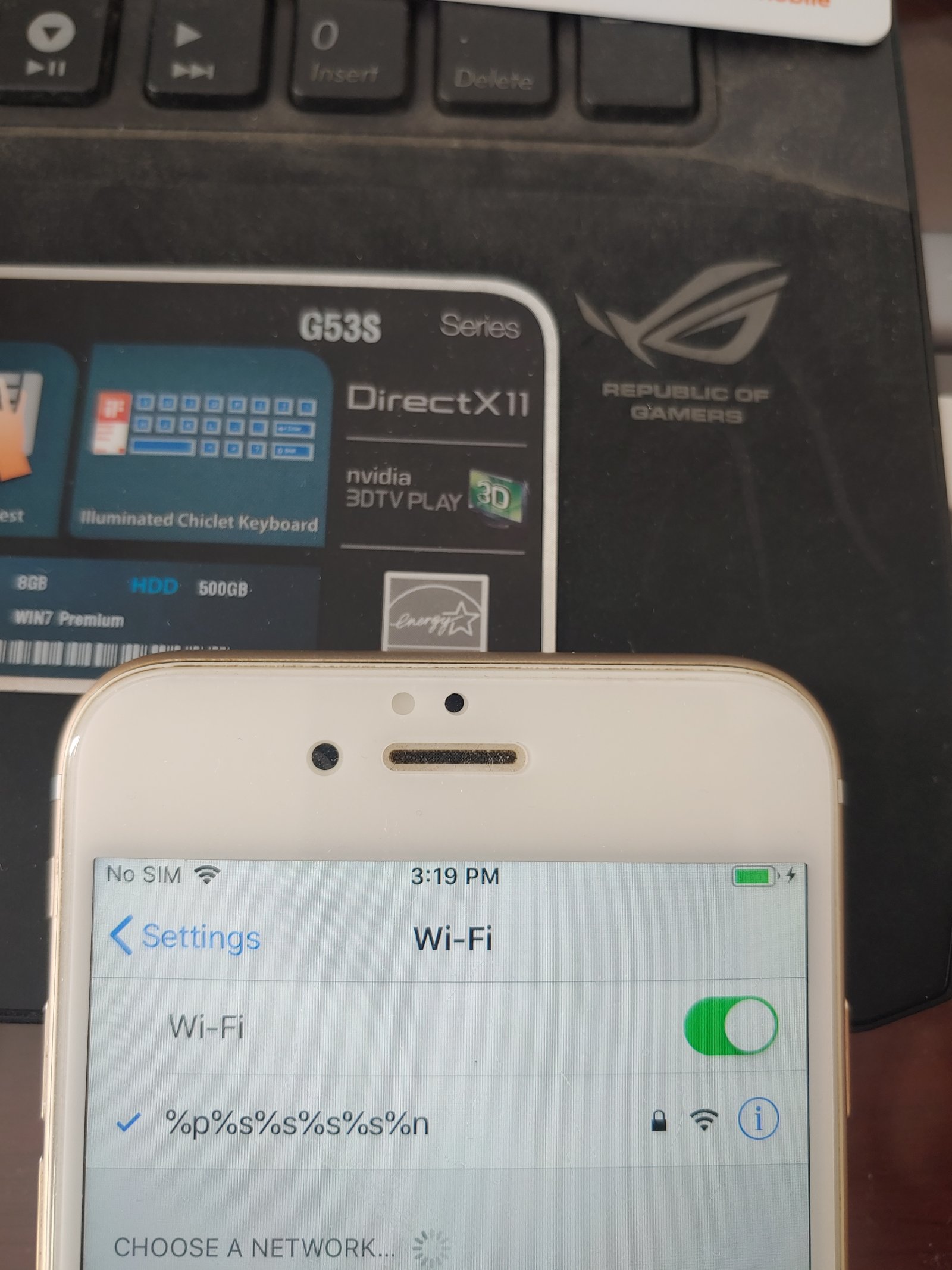 Wifi trên iPhone bị lỗi khi kết nối ký tự đặc biệt